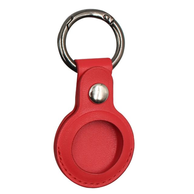 AirTag Keyring Faux Holder Leather FashionChic