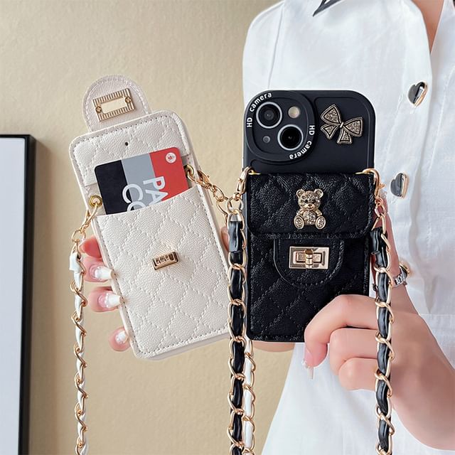 Phone Holder Case Bear Card FashionChic