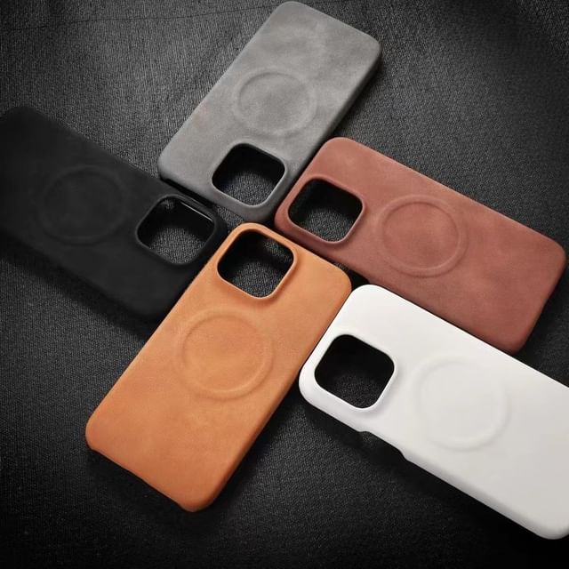 Leather Phone Faux Case MagSafe FashionChic