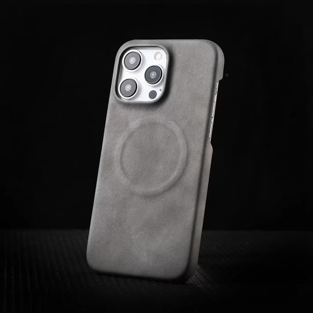 Leather Phone Faux Case MagSafe FashionChic
