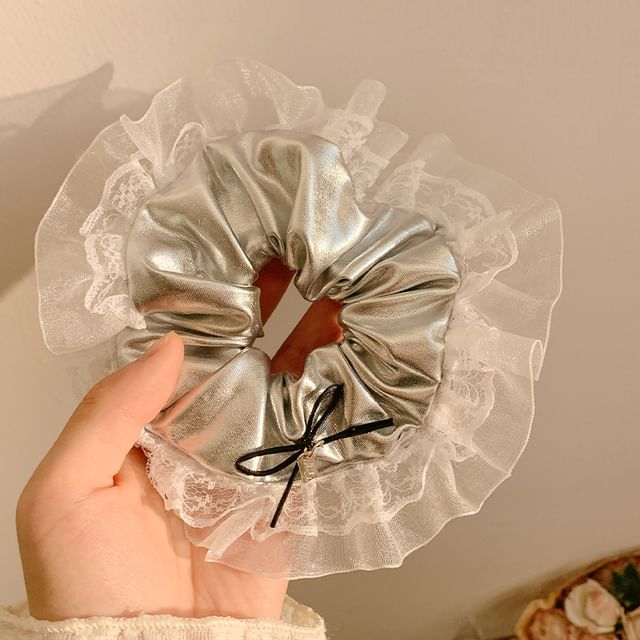 Scrunchie Trim Ruffle FashionChic