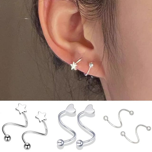 Heart Bead / Jacket Ear Alloy Star FashionChic