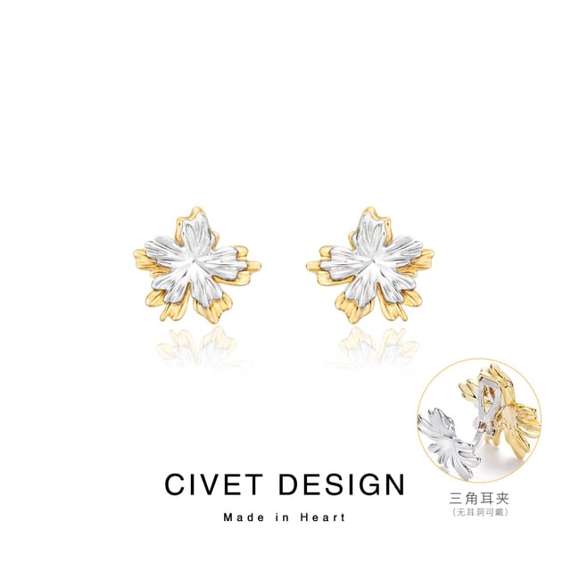 Ear Cuff Jacket Floral Alloy / FashionChic
