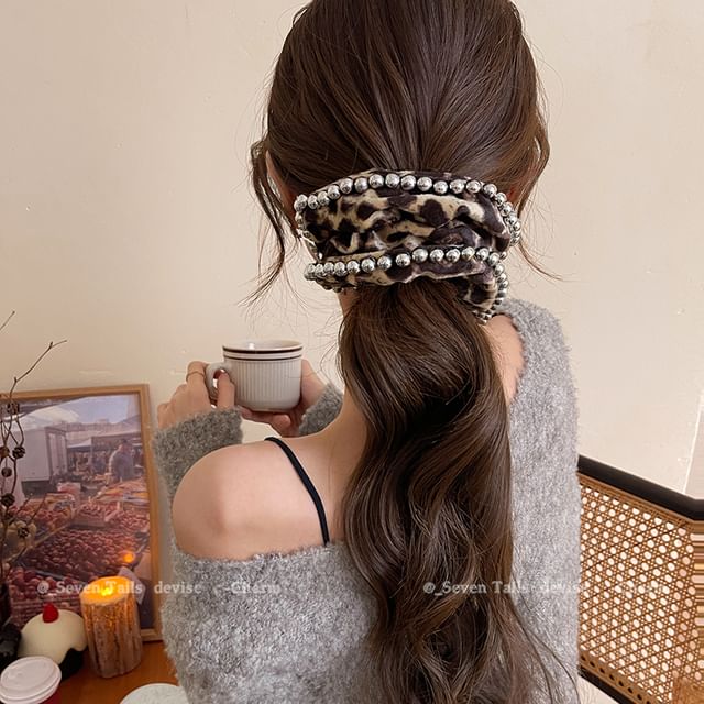 Leopard Scrunchie Hair FashionChic