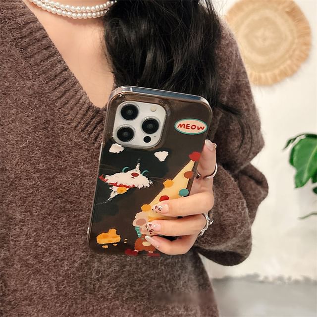 / Strap Set Case Pom Mouse Phone FashionChic
