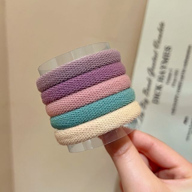 Hair of Tie Plain Set 5: FashionChic
