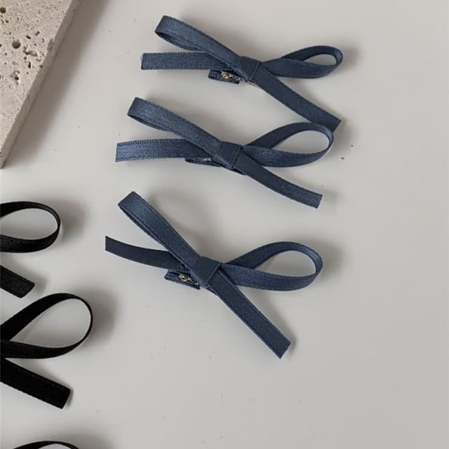 of Set Plain Hair Clip Bow 3: FashionChic