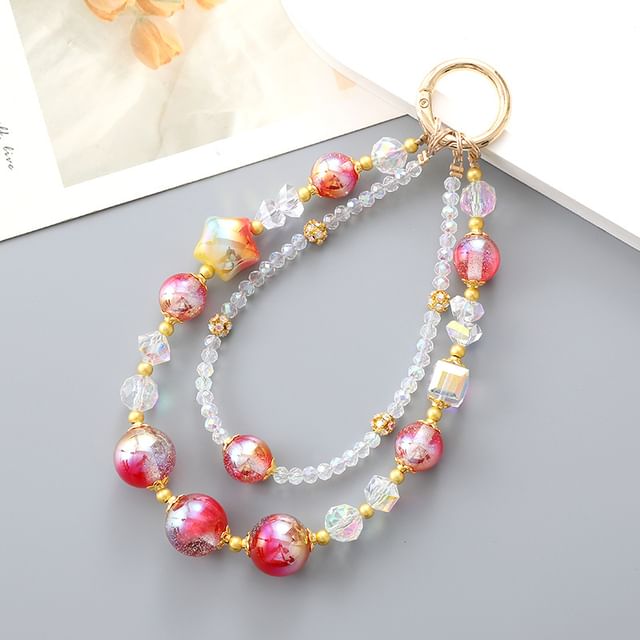 Bead (Various Star Strap Crystal Designs) Phone Layered Faux FashionChic