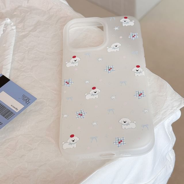 Dog Cartoon Print Phone Case FashionChic