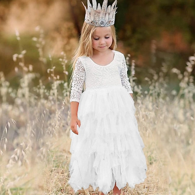 Flower Dress Party Girls' Girl Wedding FashionChic