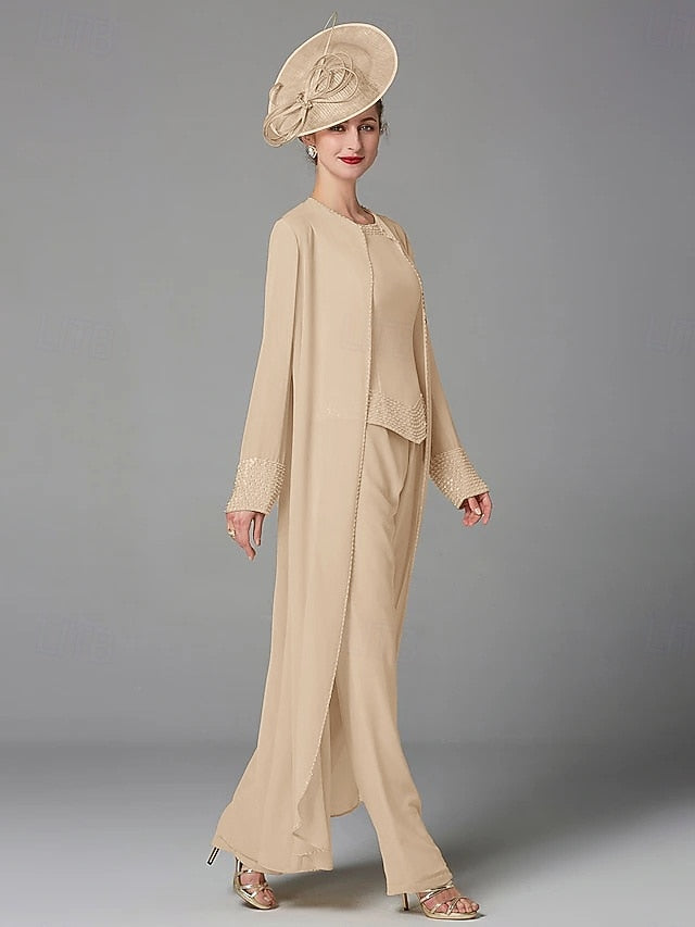 Beach Mother of Pantsuit 3 Bride Formal the Piece Wedding FashionChic