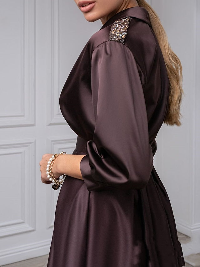 A-Line Dress Guest Tuxedo Dresses Elegant Wedding Cocktail FashionChic