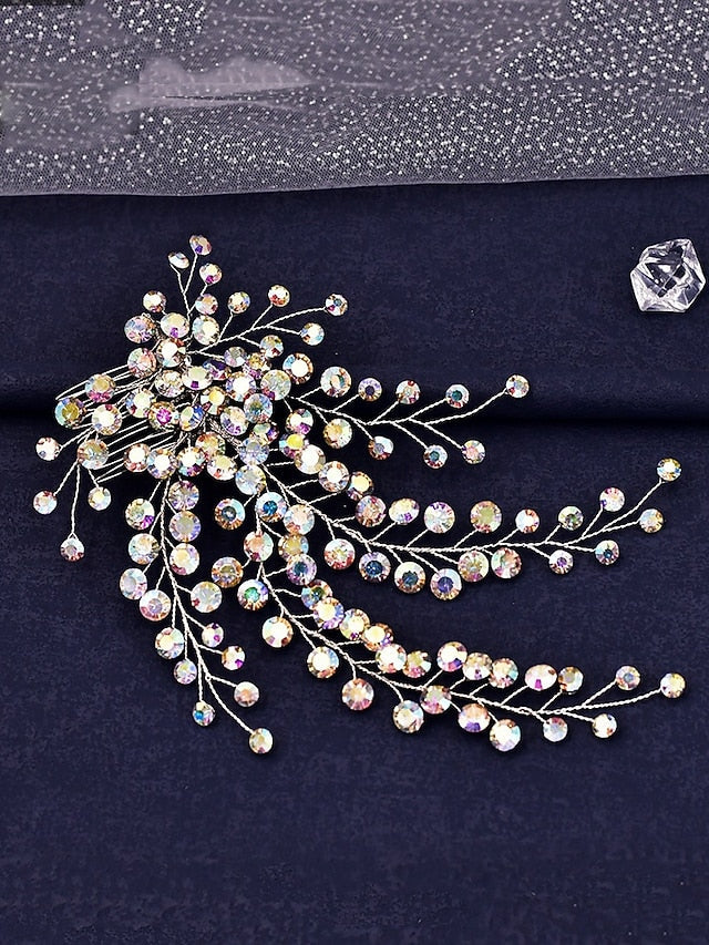 – Hair Crystal and Accessory Bridal Rhinestone Flower Elegant FashionChic