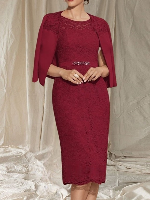 Sheath Column the Mother / Piece Bride of Dress Wedding Two FashionChic