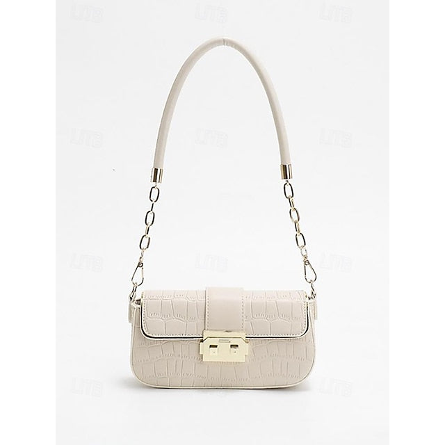 Women's Bag Baguette Shoulder Envelope Leather PU FashionChic