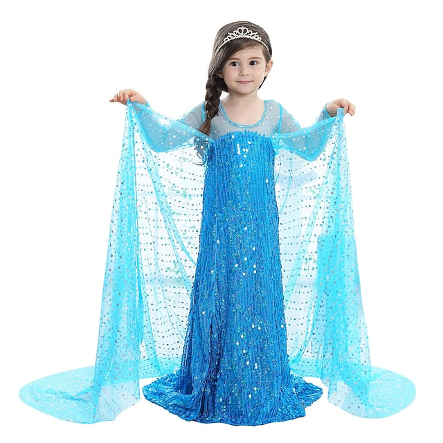 Princess Dress Movie Girl Frozen Elsa Flower Girls' FashionChic