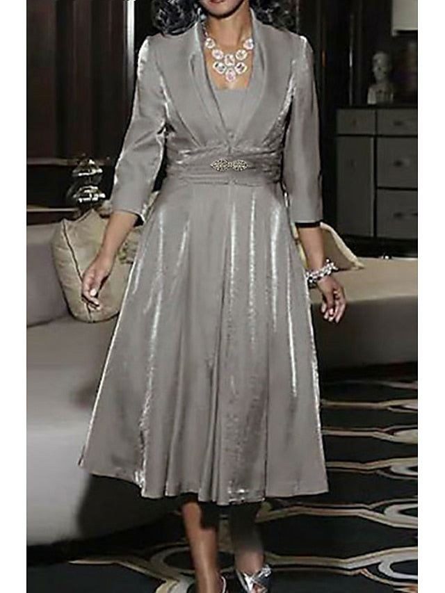 A-Line Vintage of Guest Elegant Mother Bride the Dress Wedding FashionChic