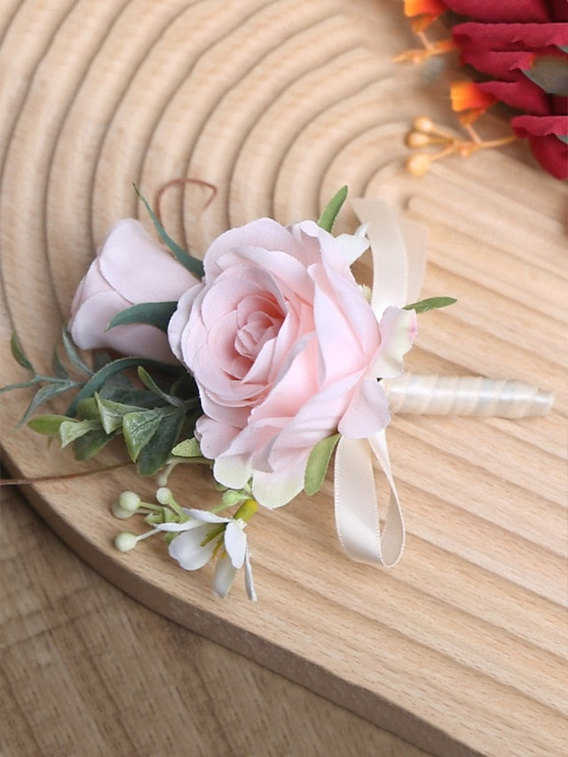 – Wrist Corsage and Wedding Elegant Boutonniere Artificial FashionChic