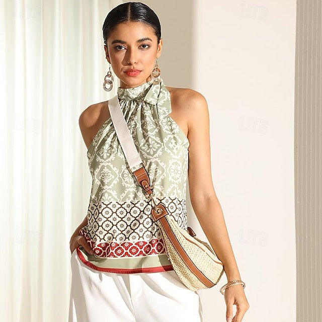Straw Leather Women's Boho Crossbody Bag with Adjustable FashionChic