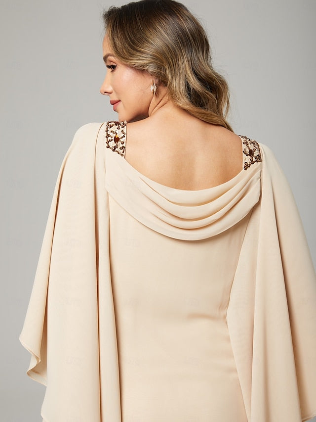 / Guest Sheath the Wedding of Mother Dress Bride Elegant Column FashionChic