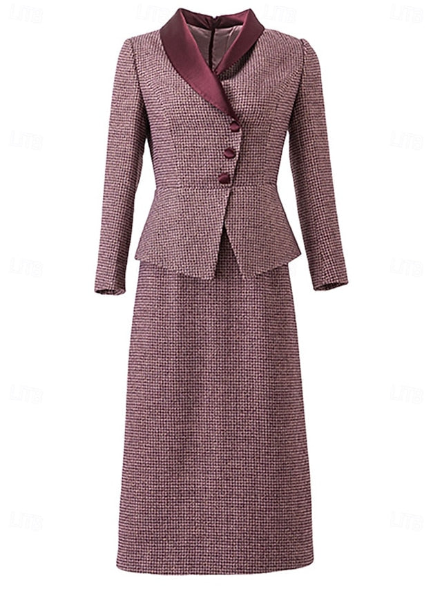 Elegant the Formal Vintage of Bride Sheath Mother Column Dress / FashionChic