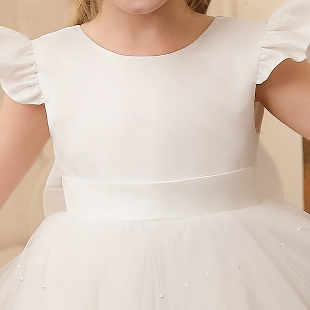 Kids Solid Color Flower Girl Girls' Party Dress FashionChic