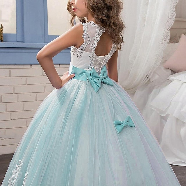 Girl Girls' Flower Lace Dress Formal FashionChic