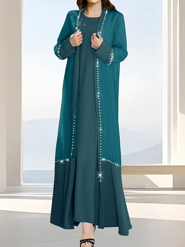 of Formal Simple Piece the Elegant Bride Mother Dress Two A-Line FashionChic