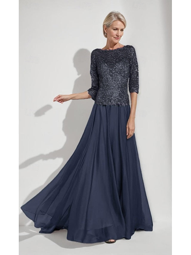 the Bride of Minimalist Dress Boat Mother Elegant A-Line Simple FashionChic