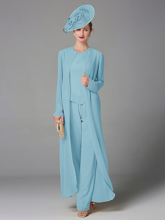 Beach Mother of Pantsuit 3 Bride Formal the Piece Wedding FashionChic