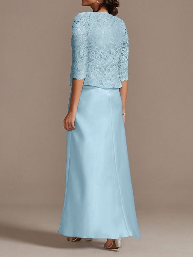 Scoop Mother Dress the Wedding Elegant Guest Sheath of Bride FashionChic