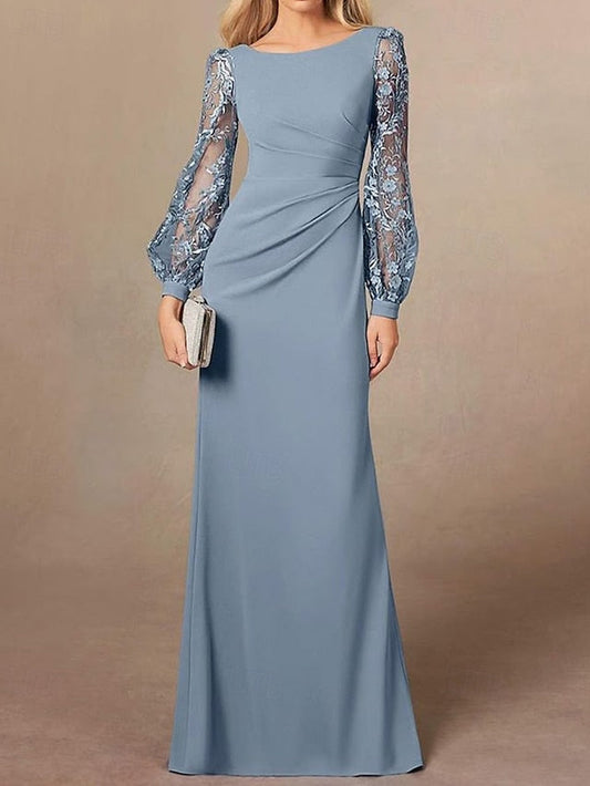 Elegant Bride Mother DustySheath / Dress of Simple the Column FashionChic