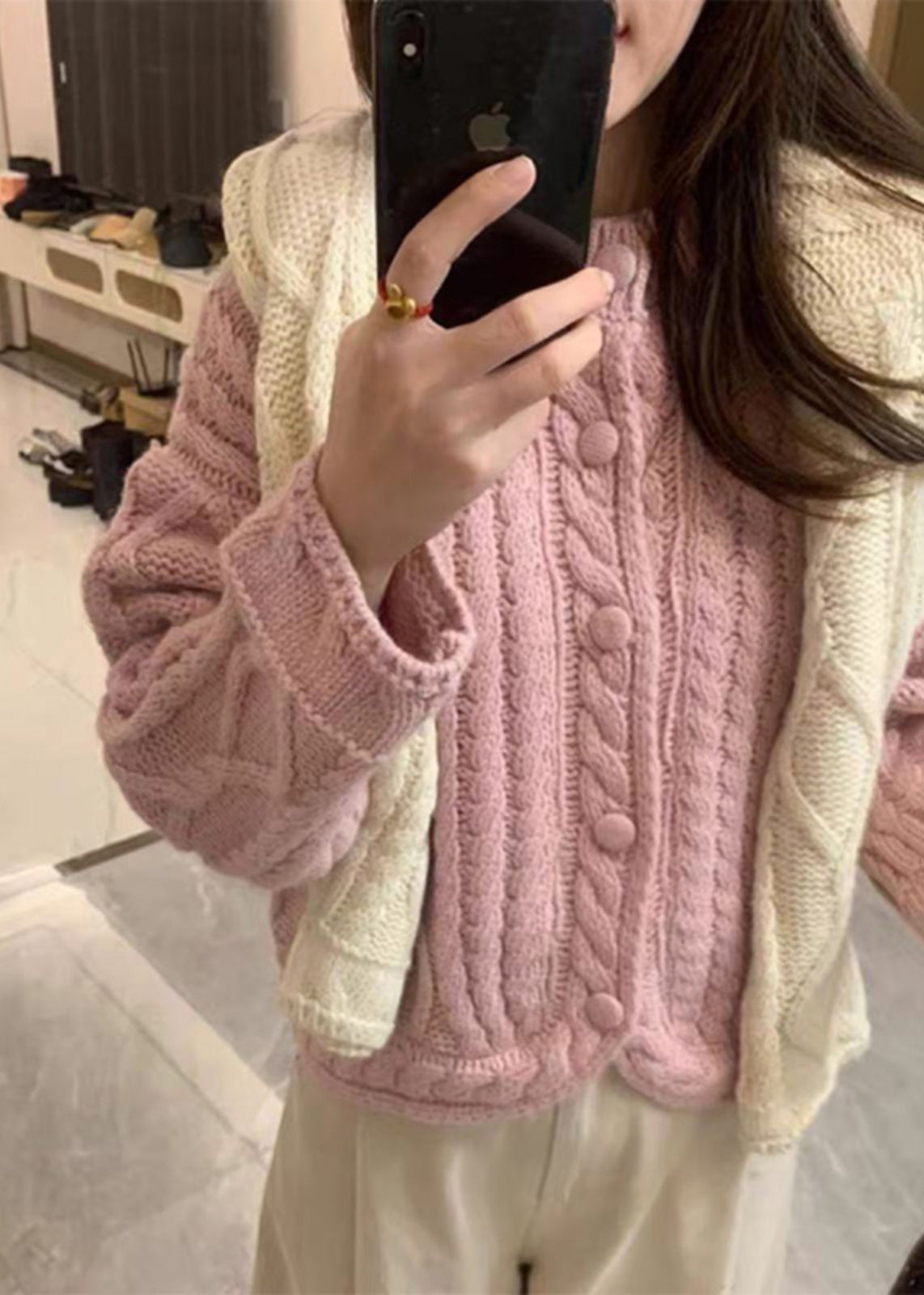 Art Yellow O-Neck Button Cozy Knit Cardigans Fall QP062 OL-NCT241001