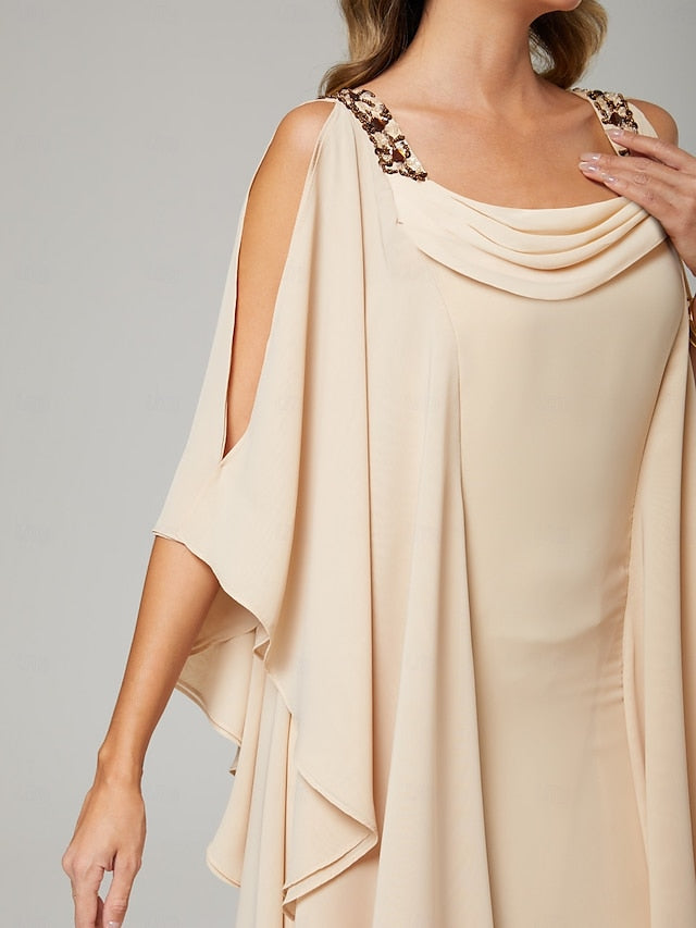 / Guest Sheath the Wedding of Mother Dress Bride Elegant Column FashionChic