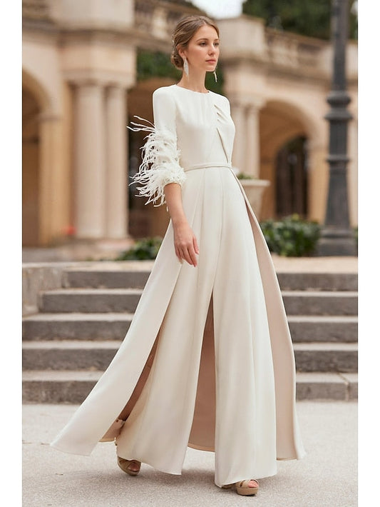 Vintage Bride Jumpsuit Formal Elegant Mother the of Wedding FashionChic