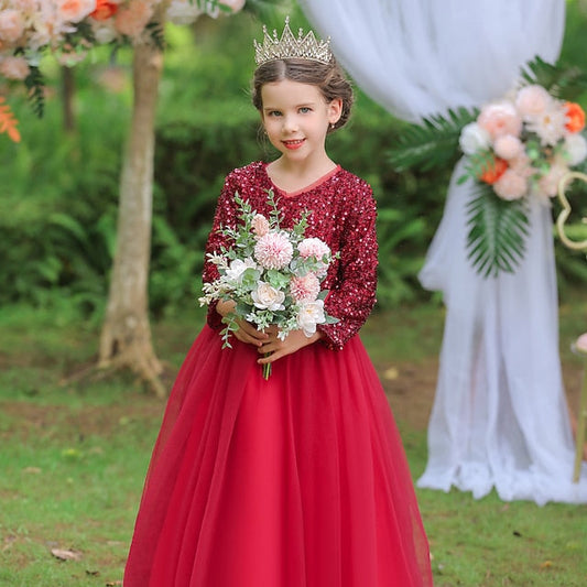 Dress Flower Girls' Girl Party Performance FashionChic