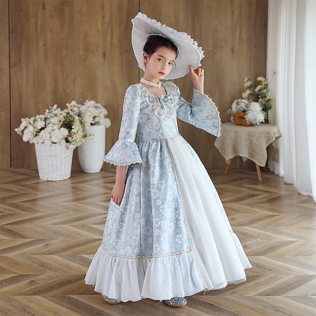 Dress Girl Rococo Gothic Masquerade Inspired Vintage Flower FashionChic