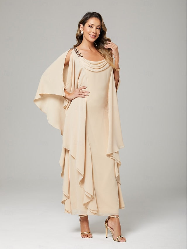 / Guest Sheath the Wedding of Mother Dress Bride Elegant Column FashionChic