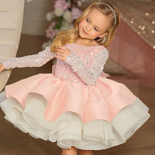 Kids Dress Girl's Girls' Flower Party Solid FashionChic