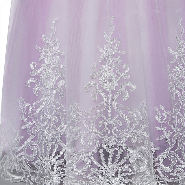 Girl Girls' Flower Lace Dress Formal FashionChic