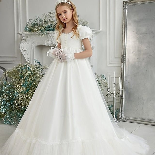 First Flower Girl Dress Party Girls' Communion FashionChic
