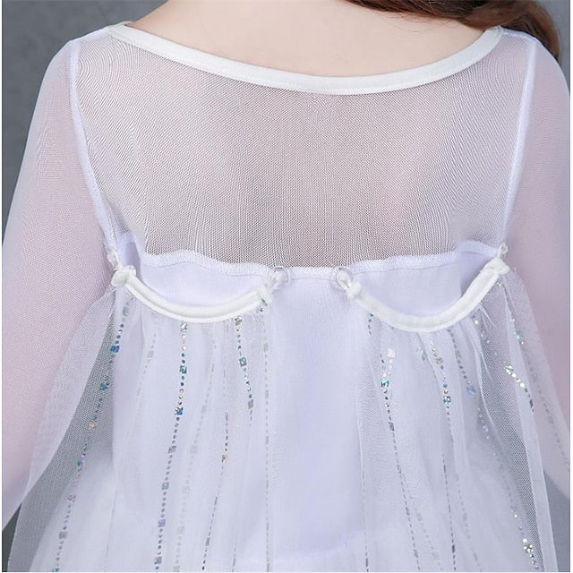 Elsa Princess Cosplay Flower Girl Dress Movie Girls' FashionChic