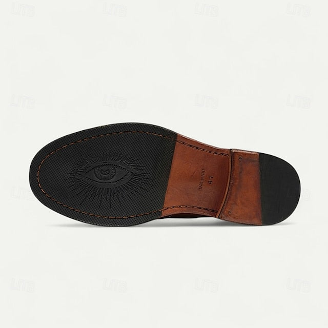 Shoes Welt Derby with Goodyear Leather Tan and Men's Clean FashionChic