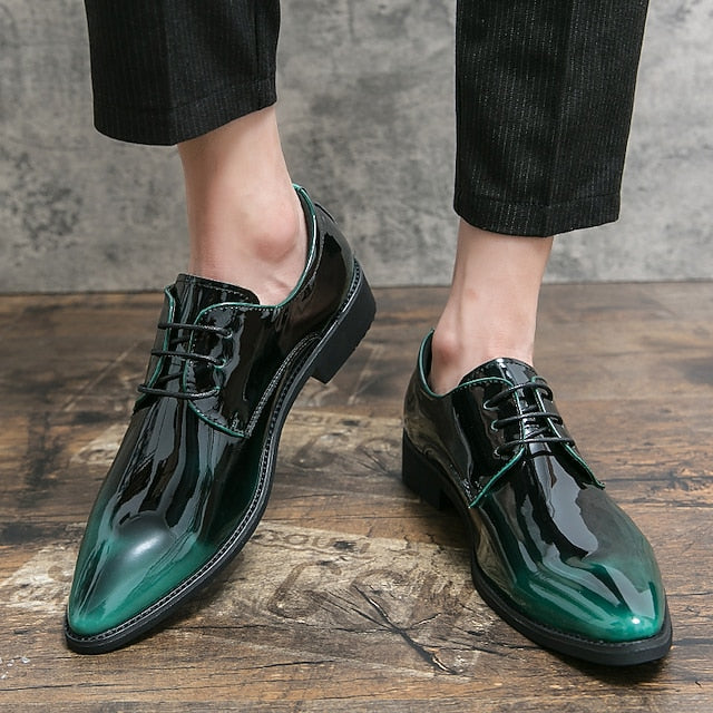 Shiny Formal Dress Shoes Oxford Patent – Men's Leather FashionChic