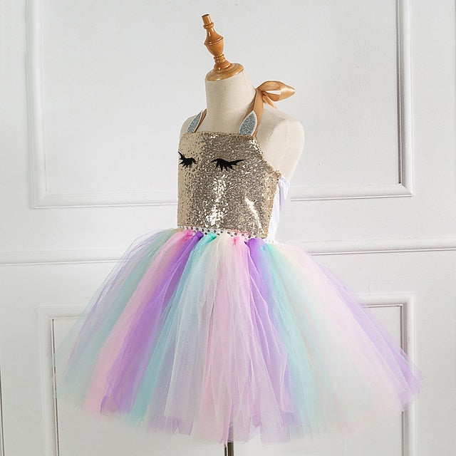 Movie Dress Unicorn Cosplay Girls' Vacation New FashionChic