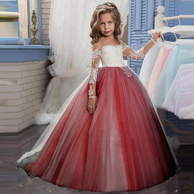 Dress Girls' Flower Princess First Girl Communion FashionChic