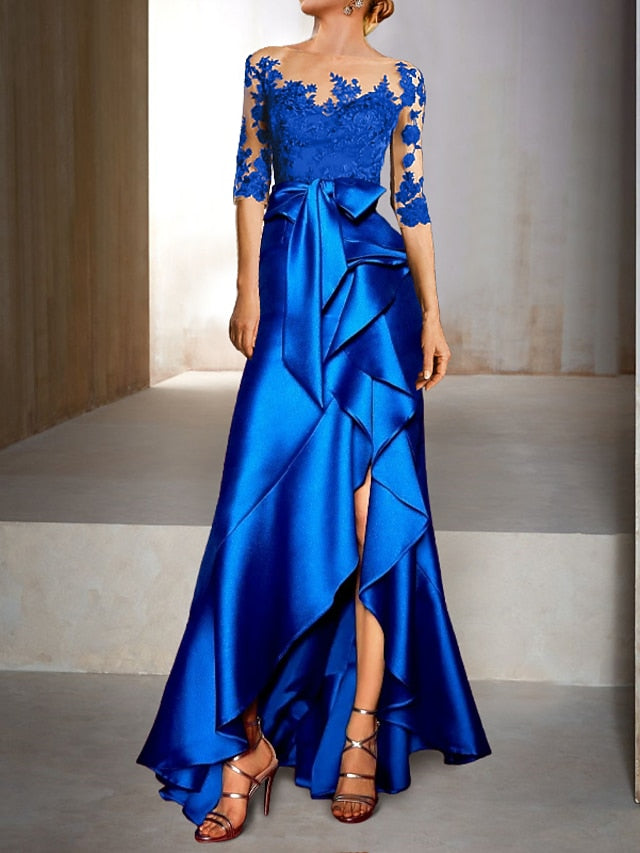 Dress Fall Gown Evening Wedding Guest Elegant Mermaid FashionChic