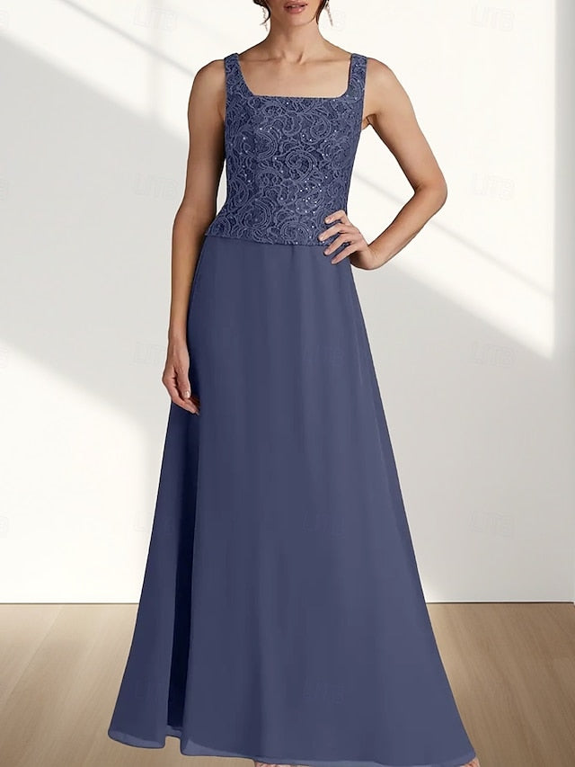 Piece Guest Mother Wedding of A-Line the Two Bride Dress Elegant FashionChic