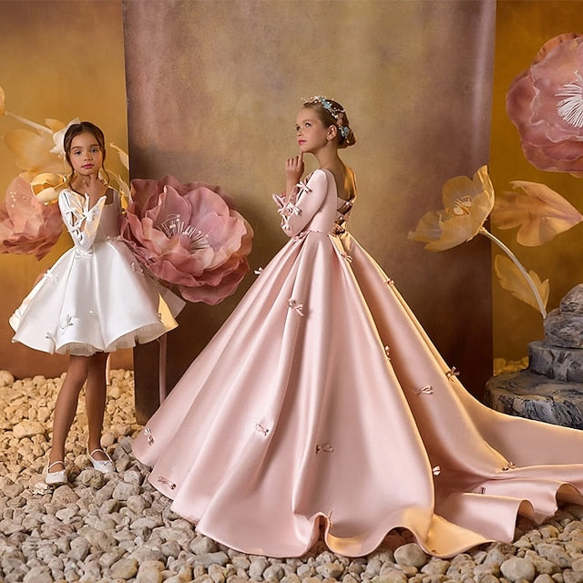 Kids Flower Dress Party First Girls' Communion Girl FashionChic