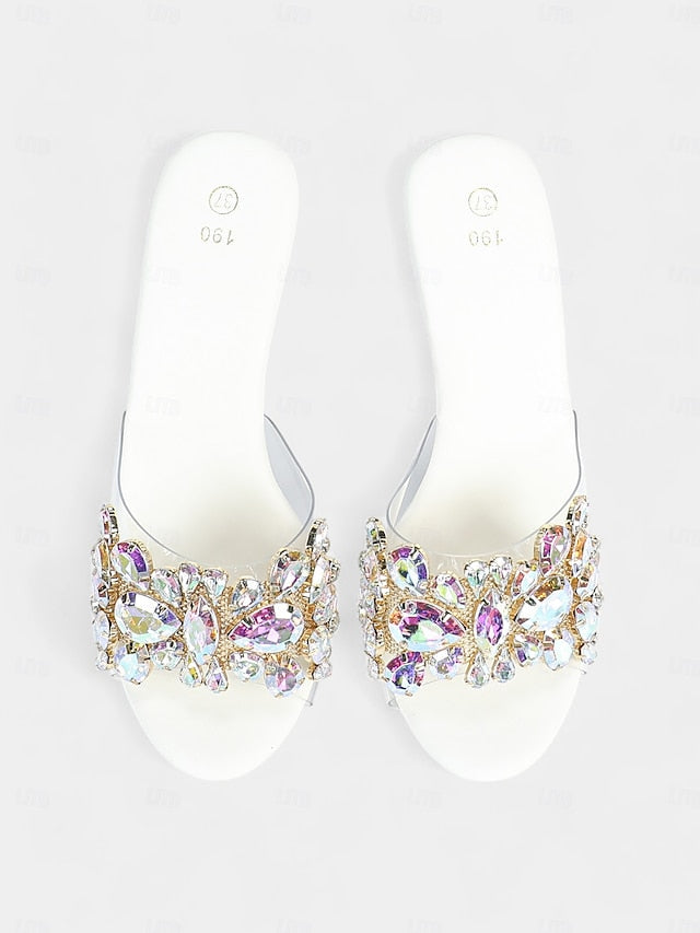 Clear Platform – Rhinestone Embellished Heels Women's FashionChic